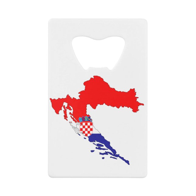 Croatia Map Country Borders Flag States Countries. (Front)