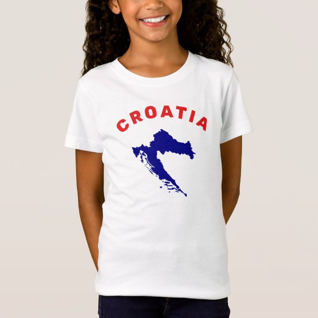 Croatia Map T-Shirt (Front)