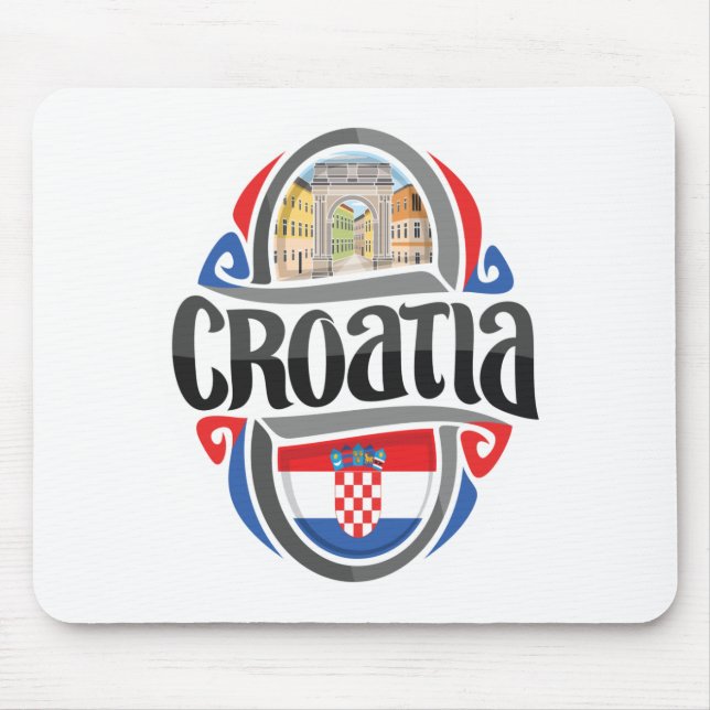 Croatia Mouse Mat (Front)