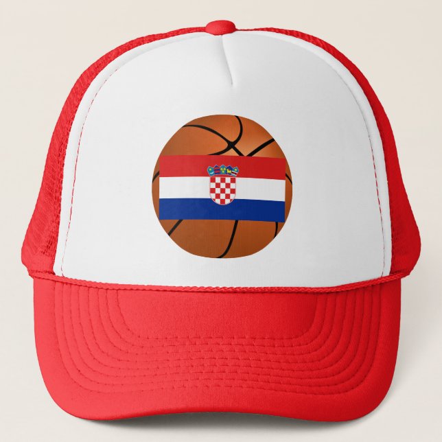 Croatia National Basketball Team Trucker Hat (Front)