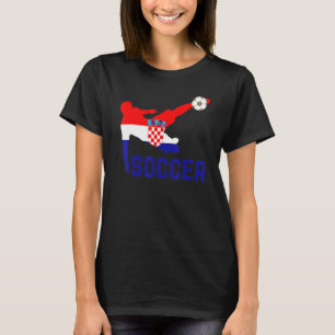 Croatia National Soccer  Soccer Croatia Flag Footb T-Shirt