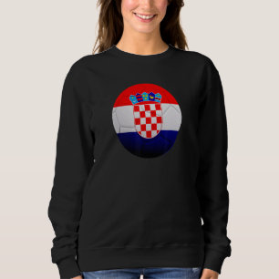 Croatia National Soccer Team Football Fan Flag Cro Sweatshirt