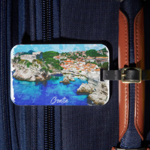 Croatia Panorama View Travel Luggage Tag