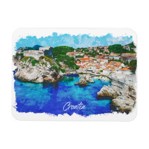 Croatia Panorama View Travel  Magnet