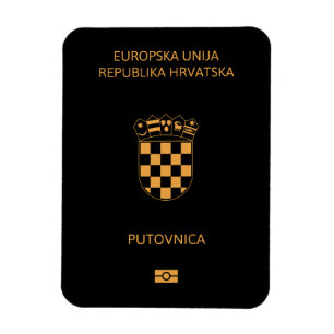 Croatia passport magnet