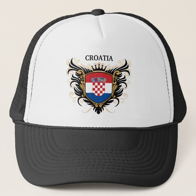 Croatia [personalise] trucker hat (Front)