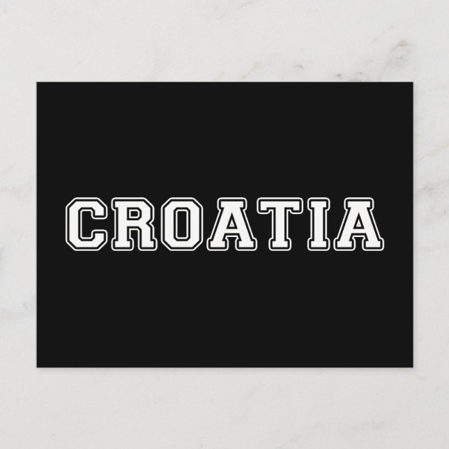 Croatia Postcard (Front)