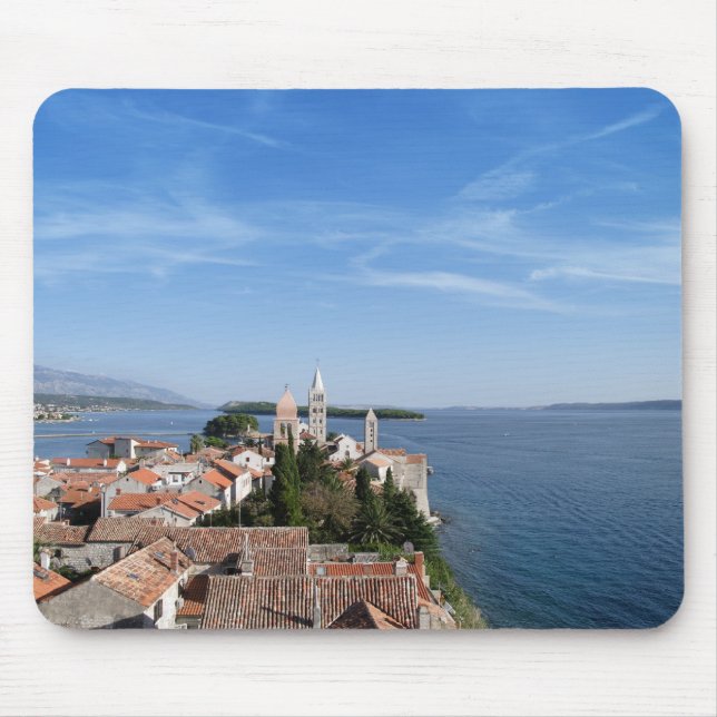 Croatia, Rab island and town Mouse Mat (Front)