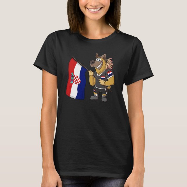 Croatia Rasta Dog T-Shirt (Front)
