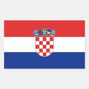 CROATIA RECTANGULAR STICKER