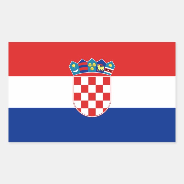 CROATIA RECTANGULAR STICKER (Front)