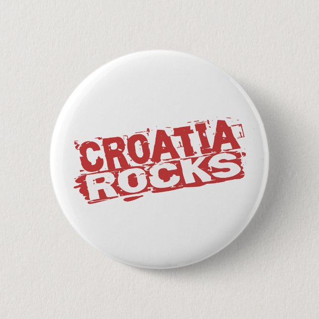 Croatia Rocks 6 Cm Round Badge (Front)