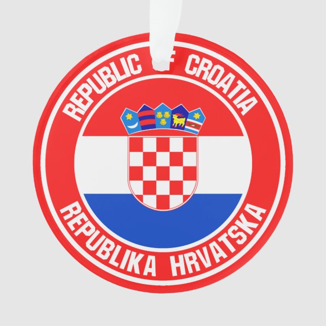 Croatia Round Emblem Ornament (Front)