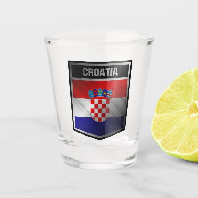 Croatia Shot Glass (Front)