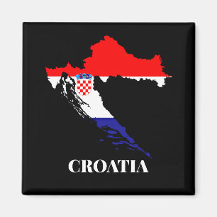 Croatia silhouette magnet