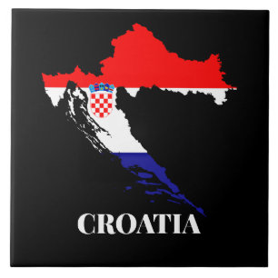 Croatia silhouette tile
