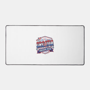 Croatia Soccer 2026 Soccer Bold Country Typography Desk Mat
