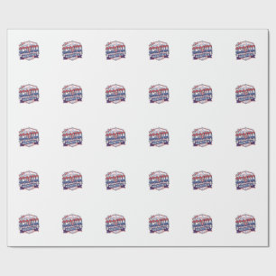Croatia Soccer 2026 Soccer Bold Country Typography Wrapping Paper
