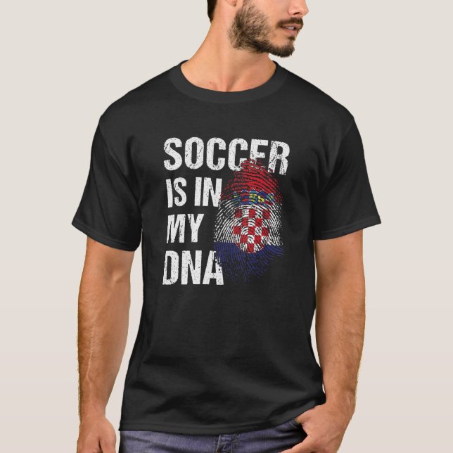 Croatia Soccer Croatian Football Hrvatska Futbol 1 T-Shirt (Front)