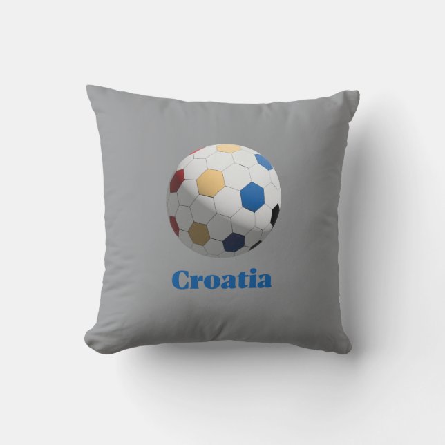 Croatia Soccer Cushion (Front)