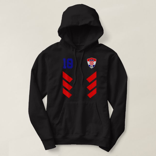 Croatia Soccer Jersey Croatia Football Croatian  Hoodie (Design Front)