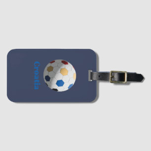 Croatia Soccer Luggage Tag