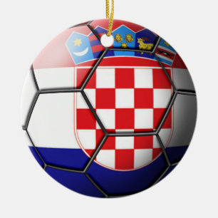 Croatia Soccer Ornament