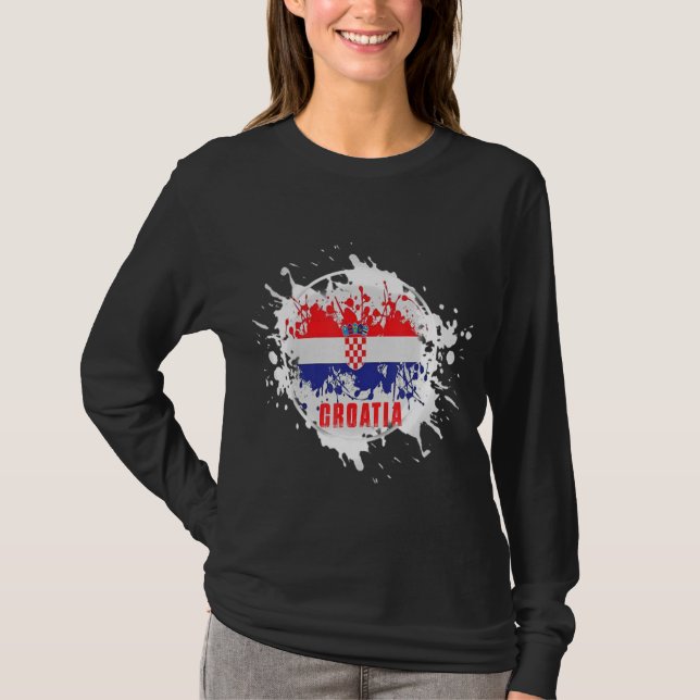 Croatia Splash T-Shirt (Front)