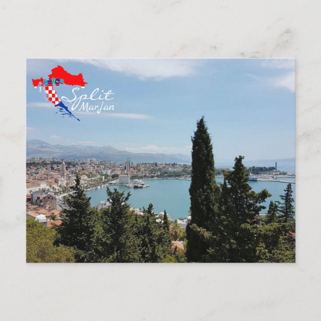 Croatia | Split | Marjan | Adriatic Sea  Postcard (Front)