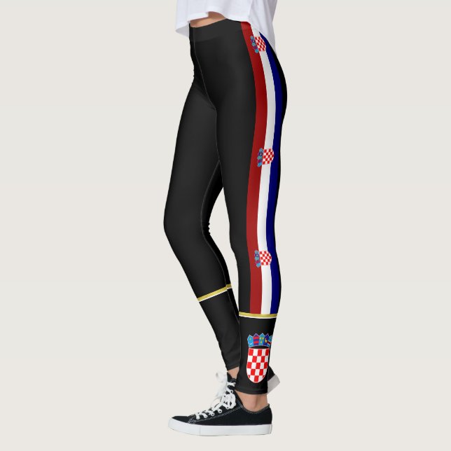 Croatia stripes flag leggings (Left)