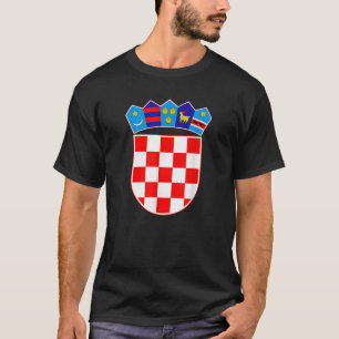 Croatia T shirt Coat of arms Tee Flag souvenir Zag