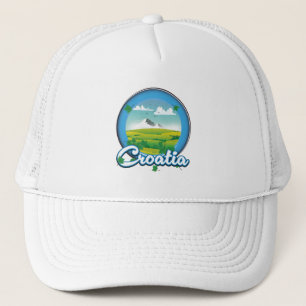 Croatia Travel logo Trucker Hat