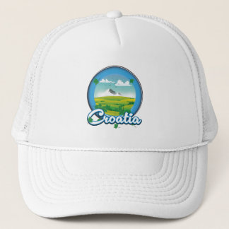 Croatia Travel logo Trucker Hat