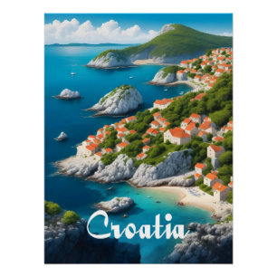 Croatia Travel Poster
