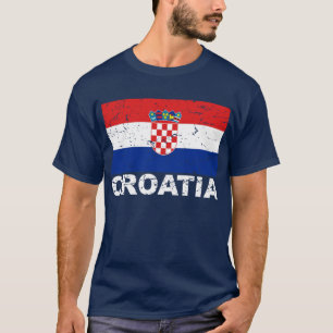 Croatia Vintage Flag T-Shirt
