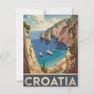 Croatia vintage postcard