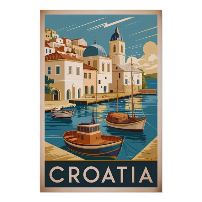Croatia vintage poster (Front)