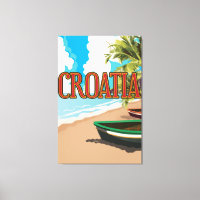 CROATIA vintage travel poster