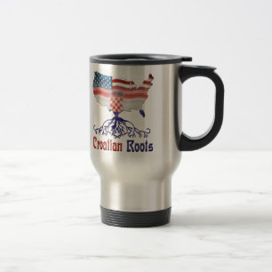 Croatian American Roots Travel Mug