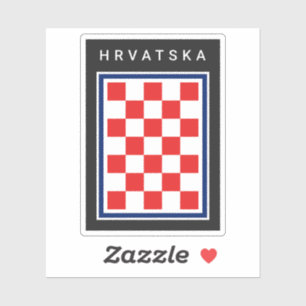 Croatian Checker Blue Hrvatska