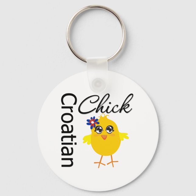 Croatian Chick Key Ring (Front)