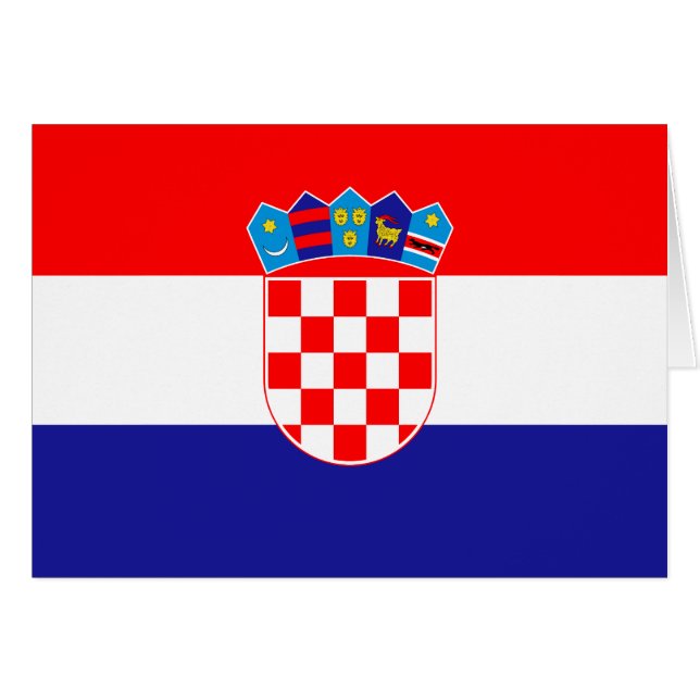 Croatian Flag (Front Horizontal)