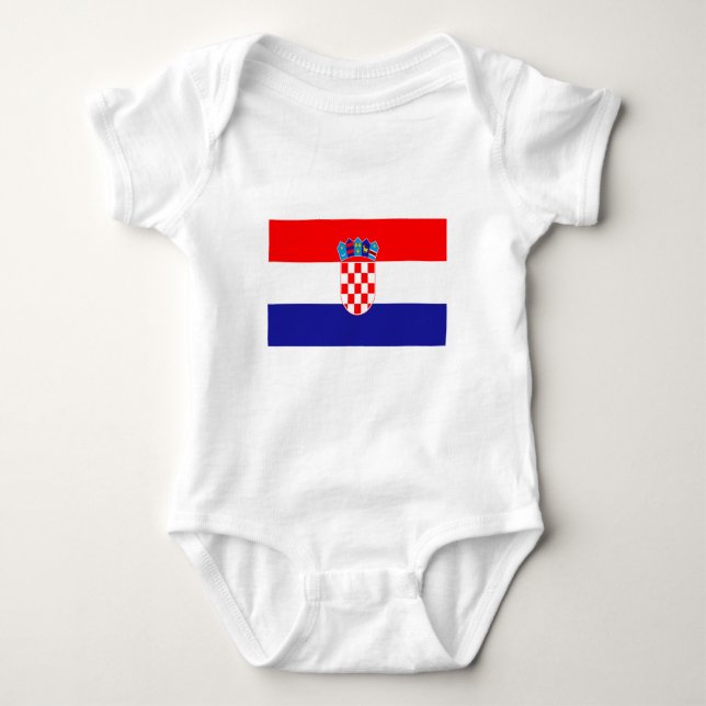 Croatian flag baby bodysuit (Front)