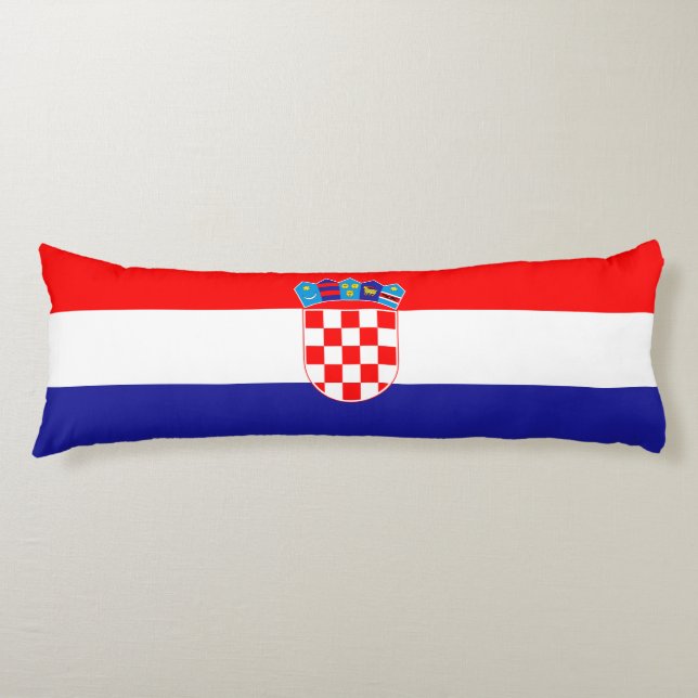 Croatian Flag Body Cushion (Front)