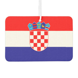 Croatian flag car air freshener