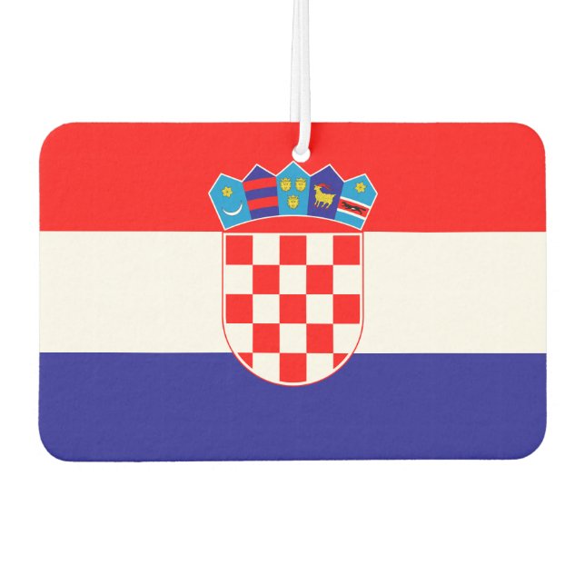 Croatian flag car air freshener (Front)