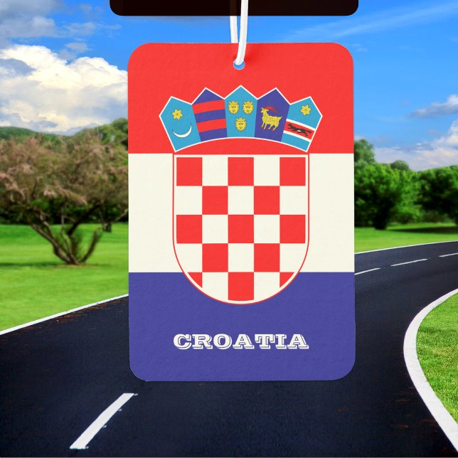 Croatian Flag Car Air Freshener, Croatia Car Air Freshener (Creator Uploaded)