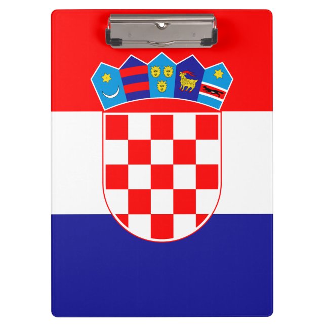 Croatian Flag Clipboard (Front)