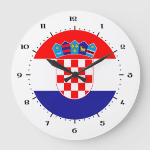 Croatian flag clocks