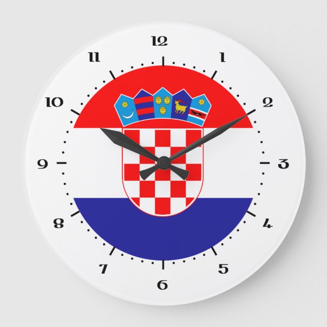 Croatian flag clocks (Front)